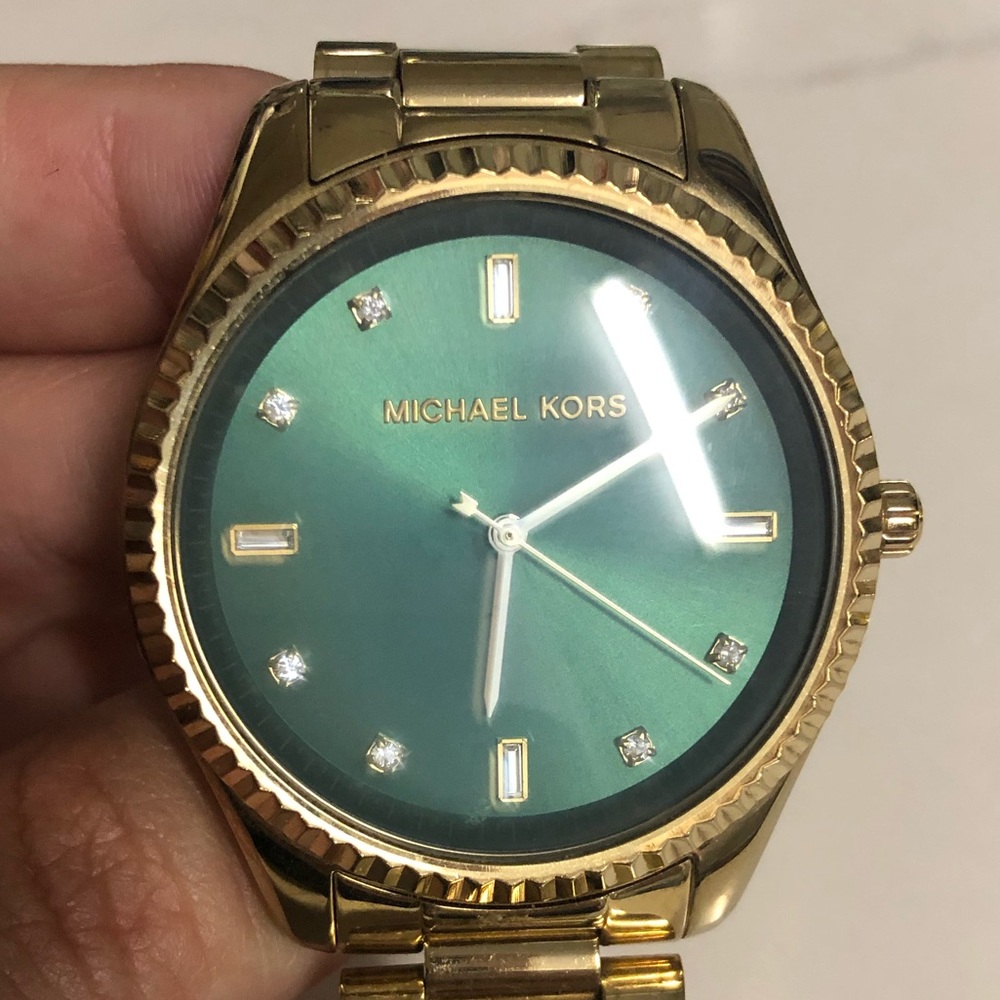 Michael Kors Emerald&Gold 'Blake' watch